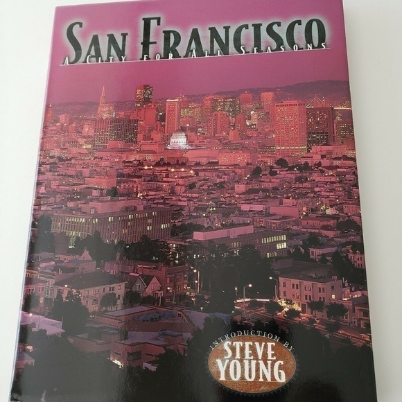 San Francisco A City For All Seasons Intro by Steve Young Coffee Table Book - Picture 1 of 5